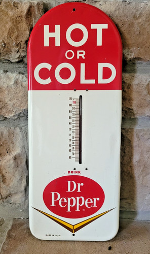 Vintage metal dr pepper - metal,